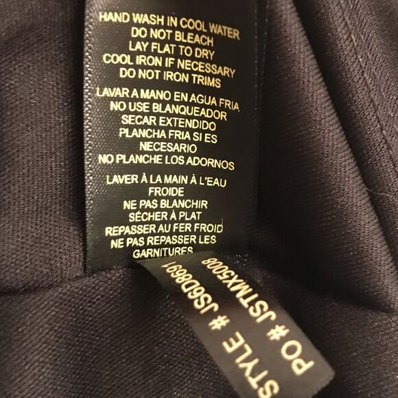 Jessica Simpson Keyhole Neckline Black Shift Dress Size 8 - Picture 4 of 7